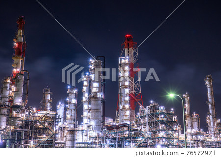 《Ibaraki Prefecture》 Kashima Seaside Industrial Zone / Factory Night View 《Ibaraki Prefecture》 Kashima Seaside Industrial Zone / Factory Night View 76572971