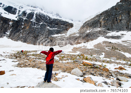 Spring Canadian Rockies Angel Glacier (Jasper National Park, Canada) Spring Canadian Rockies Angel Glacier (Jasper National Park, Canada) 76574103