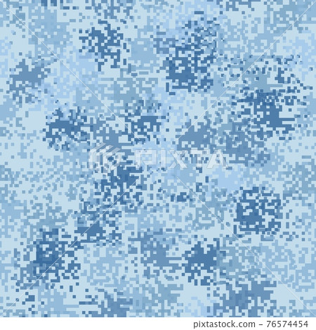 Seamless urban camouflage pattern. The pixel pattern in the foreground 76574454