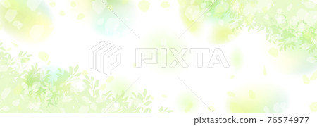 Blurred fresh green landscape background illustration Blurred fresh green landscape background illustration 76574977