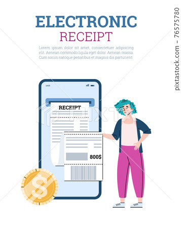 Web app for electronic digital bill and online payments of electronic receipts 76575780