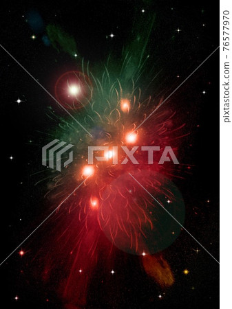 galaxy in a free space. 3D rendering galaxy in a free space. 3D rendering 76577970