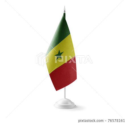 Small national flag of the Senegal on a white background Small national flag of the Senegal on a white background 76578161