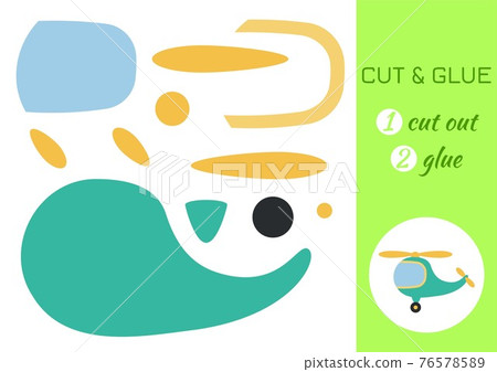 Cut and glue paper cartoon green helicopter. Cut and paste craft activity page. Educational game for preschool children. DIY worksheet. Kids logic game, activities jigsaw. Vector stock illustration. Cut and glue paper cartoon green helicopter. Cut and paste craft activity page. Educational game for preschool children. DIY worksheet. Kids logic game, activities jigsaw. Vector stock illustration. 76578589