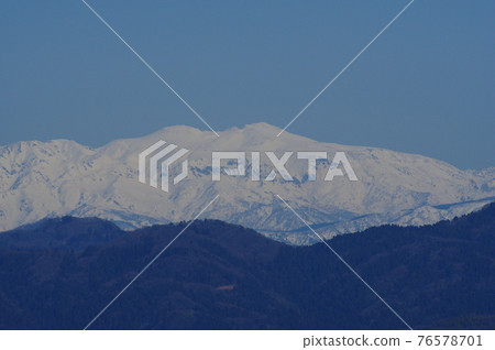 Hakusan in March seen from Fukui City Hakusan in March seen from Fukui City 76578701