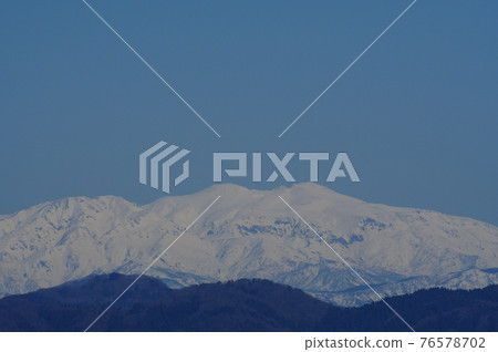 從福井市看三月的白山 76578702