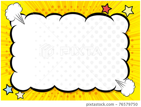 Manga comic speech bubble frame frame Manga comic speech bubble frame frame 76579750