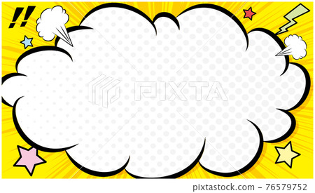 Manga comic speech bubble frame frame Manga comic speech bubble frame frame 76579752