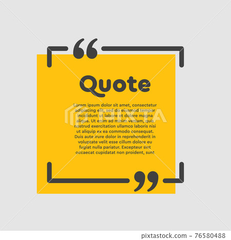 Quote square, text with bracket, vector background Quote square, text with bracket, vector background 76580488
