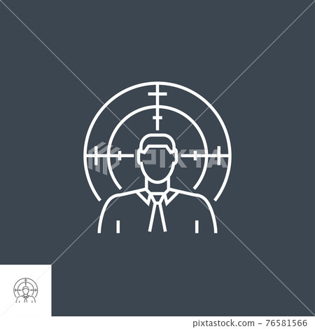 Target Audience Line Icon - Stock Illustration [76581566] - PIXTA