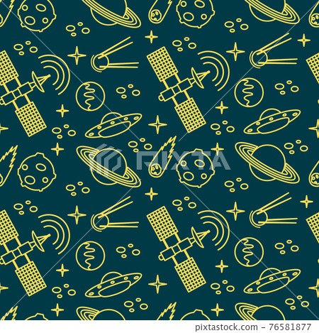 Space Vector Pattern Astronomy Science Galaxy UFO 76581877