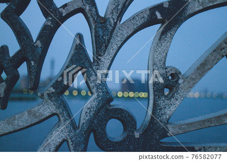 Shinano River over the fence Shinano River over the fence 76582077
