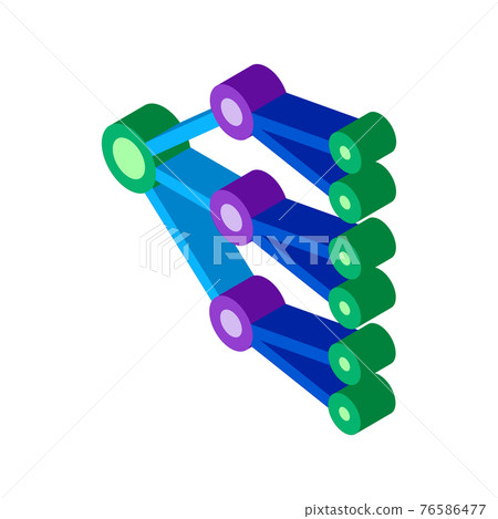 neural network isometric icon vector illustration neural network isometric icon vector illustration 76586477
