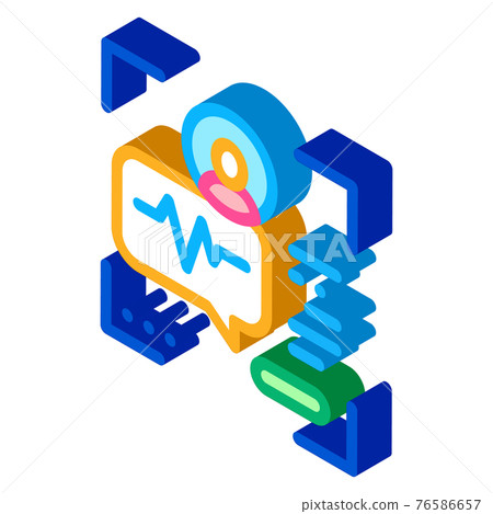 voice identity isometric icon vector illustration - Stock Illustration ...