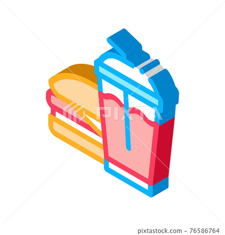 unhealthy fast food isometric icon vector illustration unhealthy fast food isometric icon vector illustration 76586764
