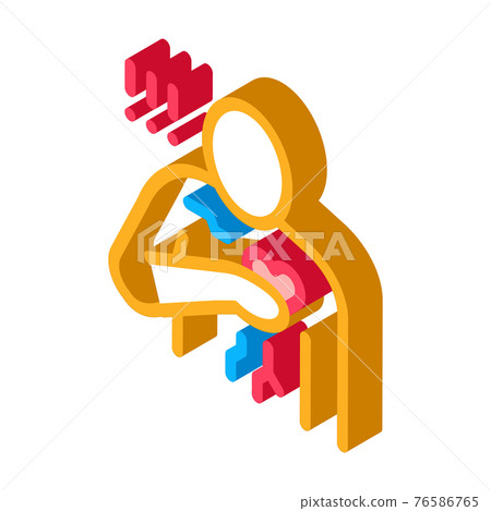 miocardial infarction, heart attack isometric icon vector illustration miocardial infarction, heart attack isometric icon vector illustration 76586765