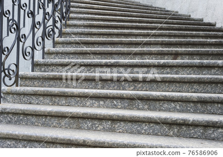 Big marble curve stairs  Kiev 76586906