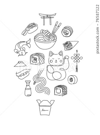 Asian food poster Asian food poster 76587122