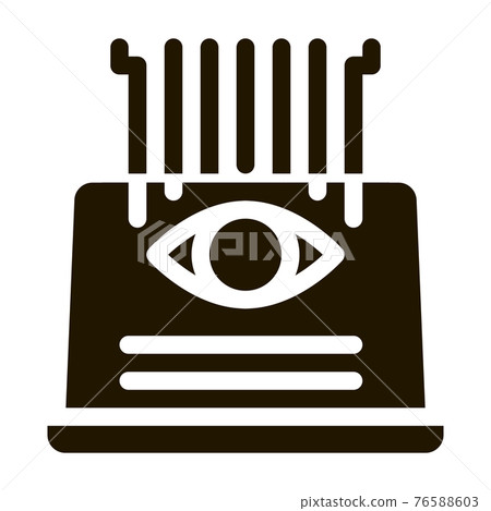 watch computer technology icon Vector Glyph... - Stock Illustration ...