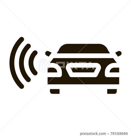 car network connection icon Vector Glyph... - Stock Illustration ...