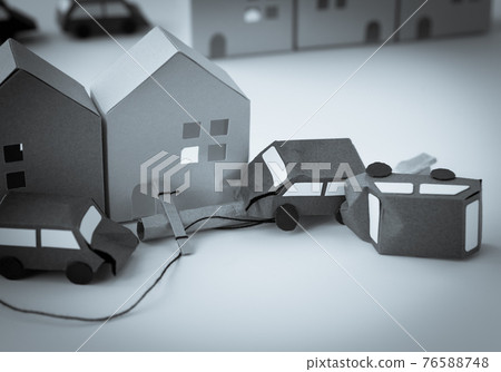 Traffic accident in the city Collision accident in residential area Driving mistakes Dozing driving Traffic accident in the city Collision accident in residential area Driving mistakes Dozing driving 76588748