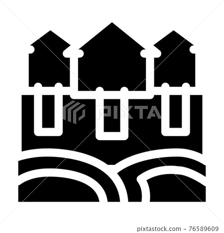 house natural heating icon Vector Glyph Illustration house natural heating icon Vector Glyph Illustration 76589609
