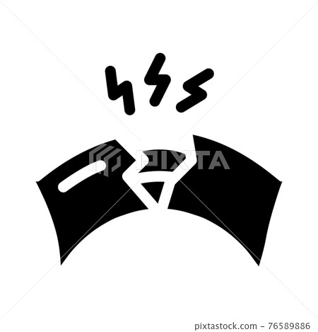 damaged optical fiber icon vector glyph illustration damaged optical fiber icon vector glyph illustration 76589886