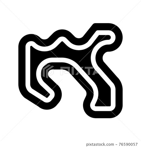 track karting icon vector glyph illustration track karting icon vector glyph illustration 76590057