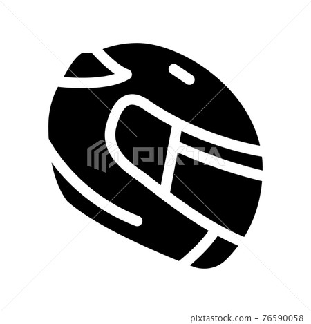 driver helmet icon vector glyph illustration 76590058