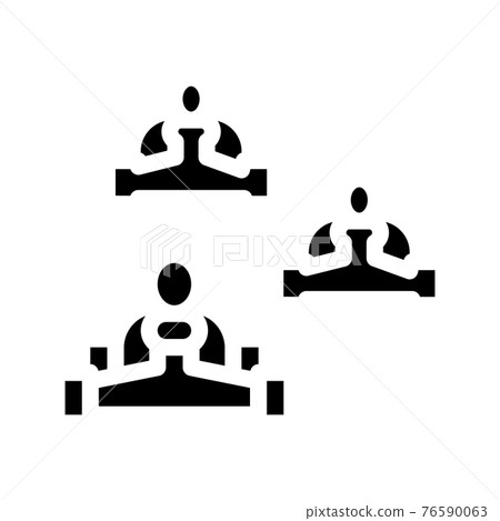 kart race icon vector glyph illustration kart race icon vector glyph illustration 76590063