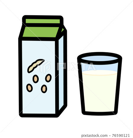 簡單可愛的豆漿插畫 簡單可愛的豆漿插畫 76590121