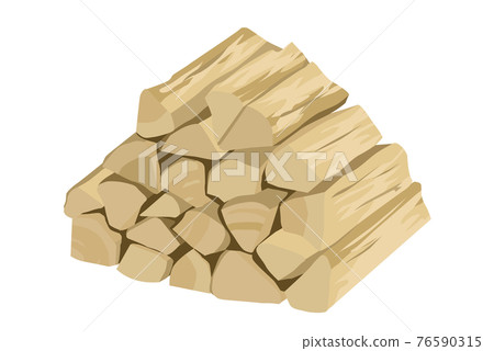 Firewood illustration Firewood illustration 76590315
