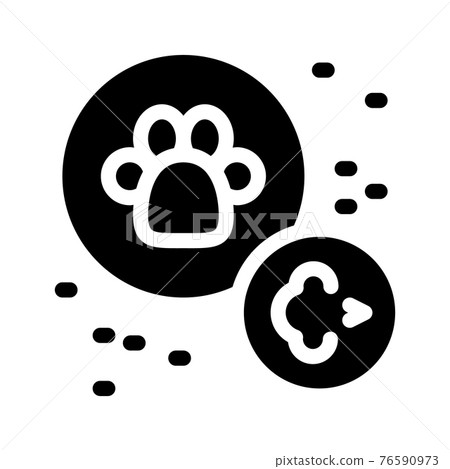 allergy on animals icon vector glyph illustration 76590973