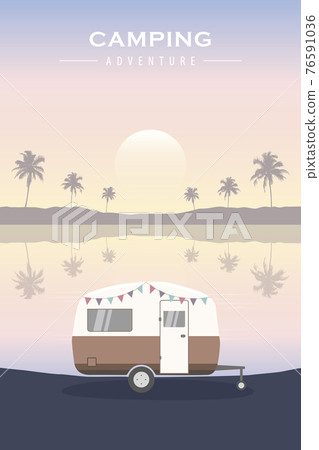 tropical camping adventure summer holiday with camper tropical camping adventure summer holiday with camper 76591036