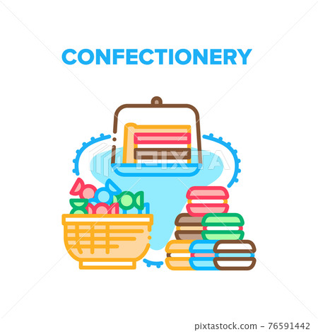 Confectionery Vector Concept Color Illustration - Stock Illustration ...