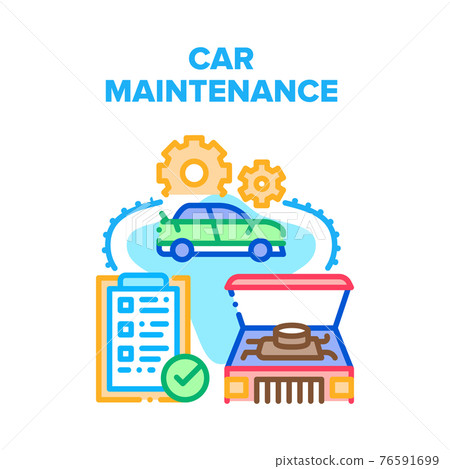 Car Maintenance Vector Concept Color Illustration Car Maintenance Vector Concept Color Illustration 76591699