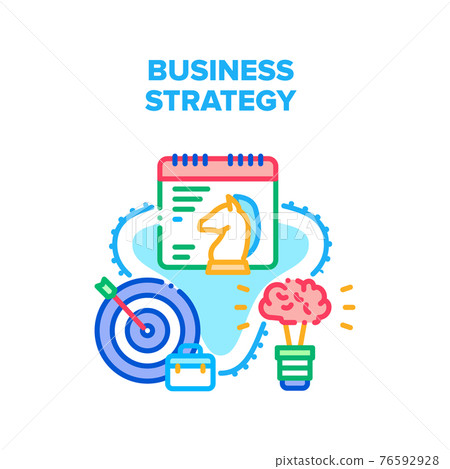Business Strategy Planning Vector Concept Color - Stock Illustration ...