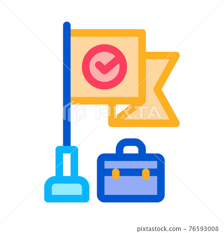 quality policy color icon vector illustration sign quality policy color icon vector illustration sign 76593008