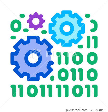 programming and coding process of machine learning color icon vector illustration programming and coding process of machine learning color icon vector illustration 76593048