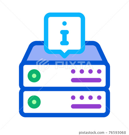 information on server for machine learning color icon vector illustration information on server for machine learning color icon vector illustration 76593068