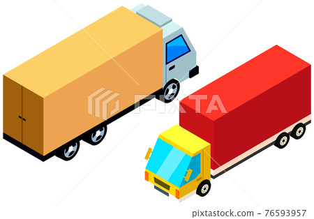 Vehicle for transpportation and shipping. Delivery of parcels by transport. Postal cargo trucks Vehicle for transpportation and shipping. Delivery of parcels by transport. Postal cargo trucks 76593957