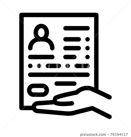 questionnaire for license line icon vector illustration questionnaire for license line icon vector illustration 76594517