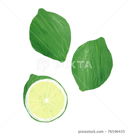 石灰手繪插圖 76596435