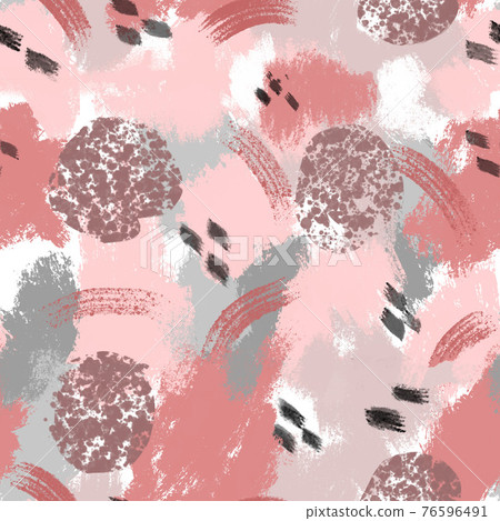 Abstract circles. dots and spots in pink and grey colours Abstract circles. dots and spots in pink and grey colours 76596491