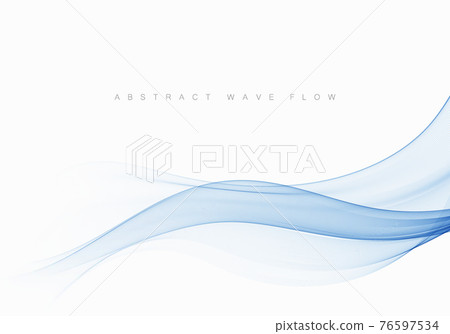 Abstract blue wave element Wave flow background - Stock Illustration ...