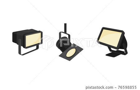 Photographer Studio Lighting Equipment with... - Stock Illustration ...