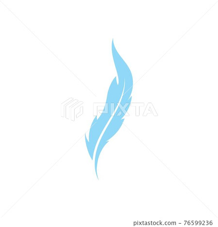 feather logo symbol vector template 76599236