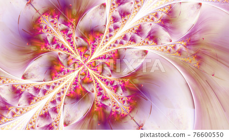 Multicolored symmetrical fractal as butterfly 76600550