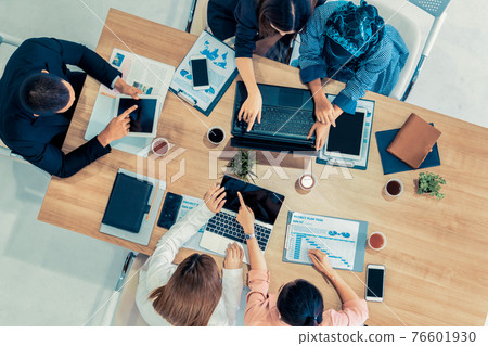 Business People in Group Meeting at Office Room. 76601930