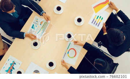 Business people group meeting shot from top view 76602101